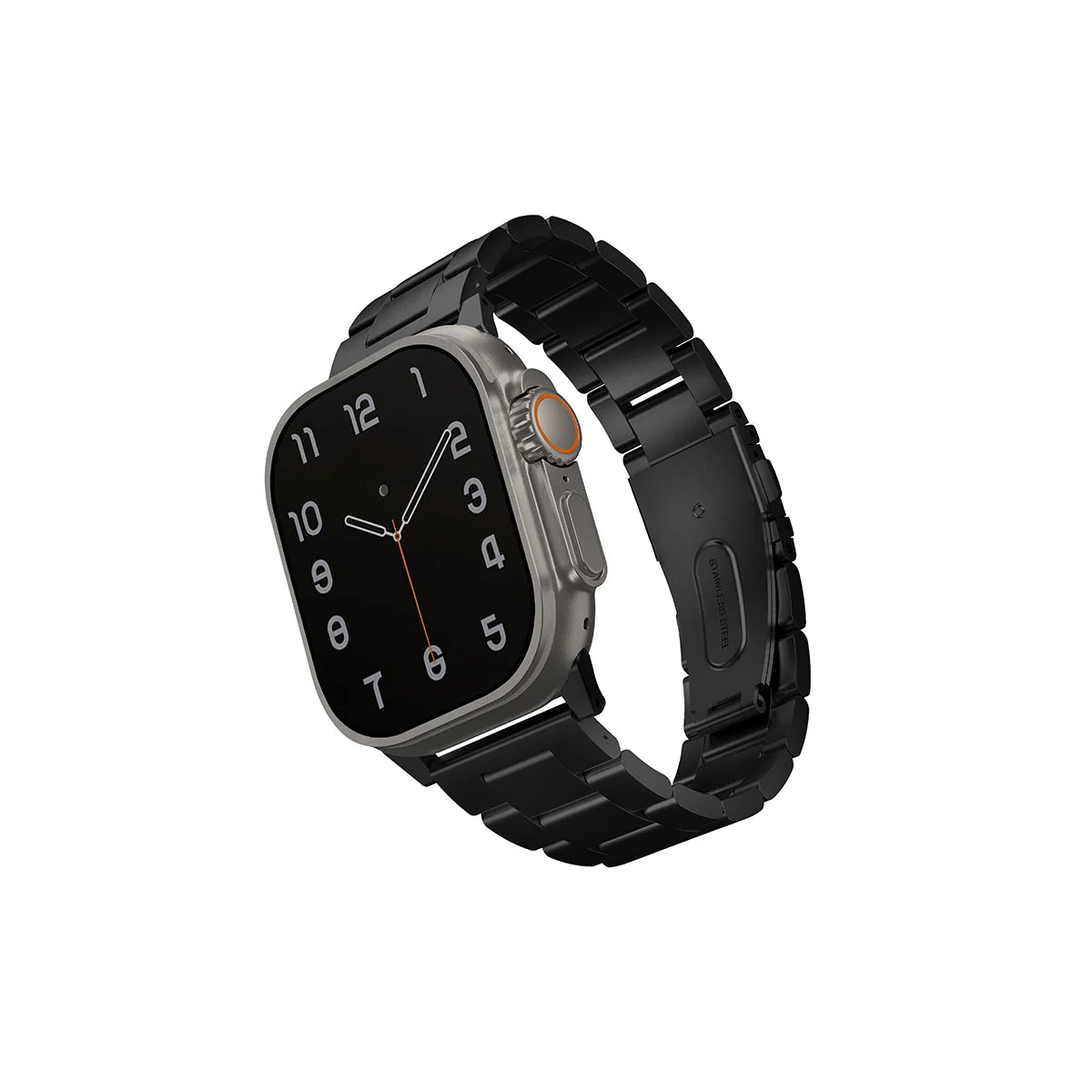 OSTA Correa para Apple Watch 46 | 45 | 44 | 42 mm | Apple Watch Ultra 49 mm metálica acero inoxidable ajustable