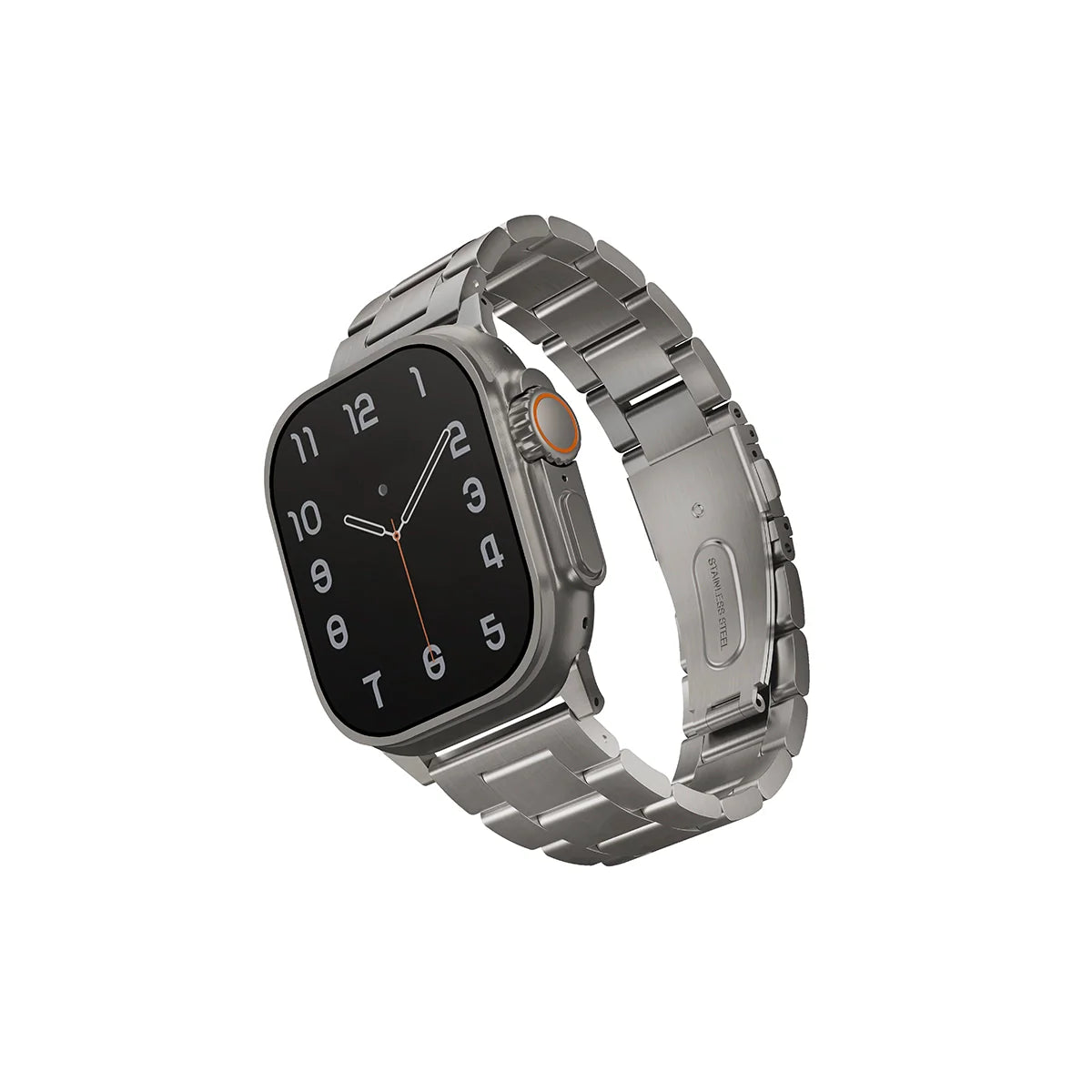 OSTA Correa para Apple Watch 46 | 45 | 44 | 42 mm | Apple Watch Ultra 49 mm metálica acero inoxidable ajustable