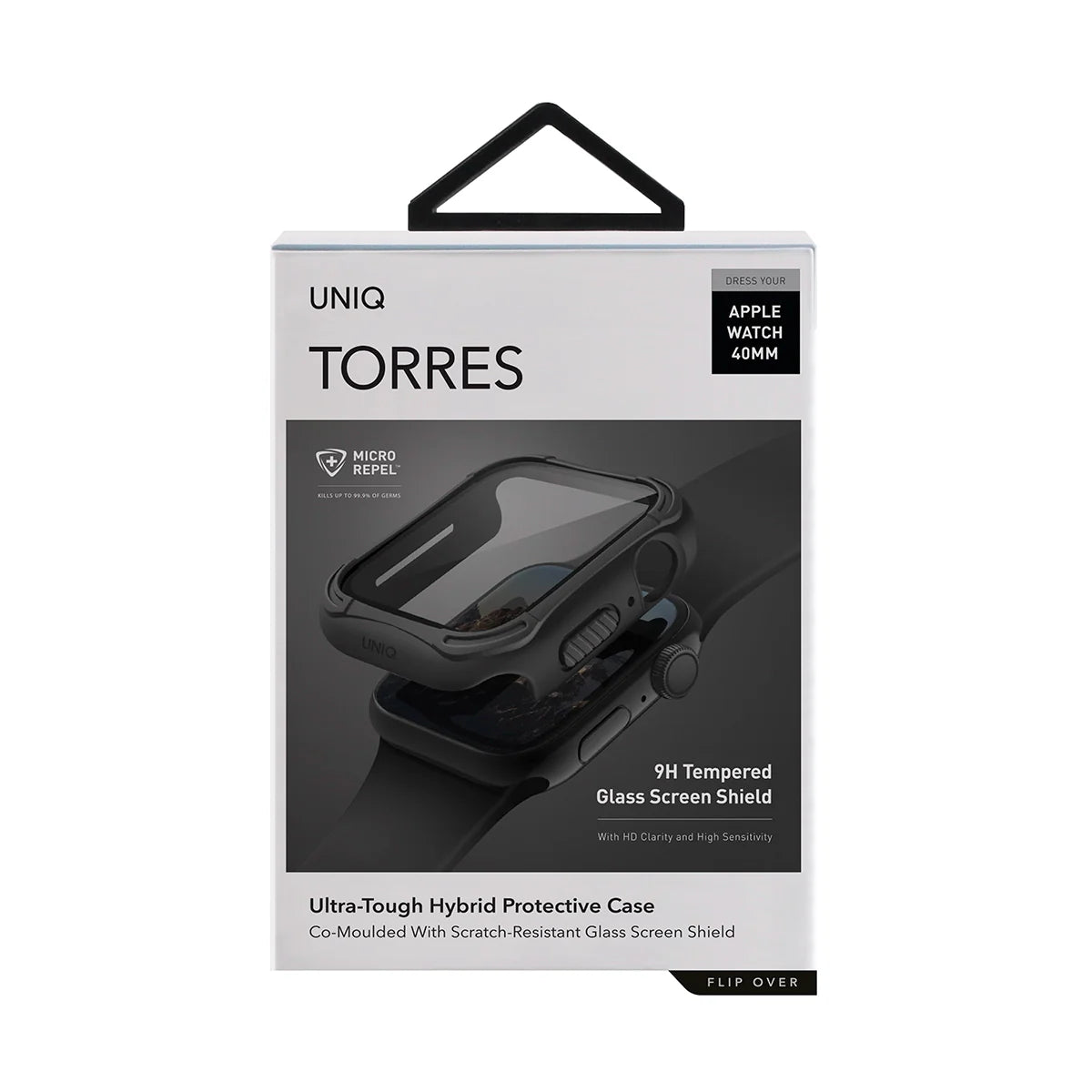 TORRES Funda para Apple Watch 40 mm con protector de pantalla cristal templado