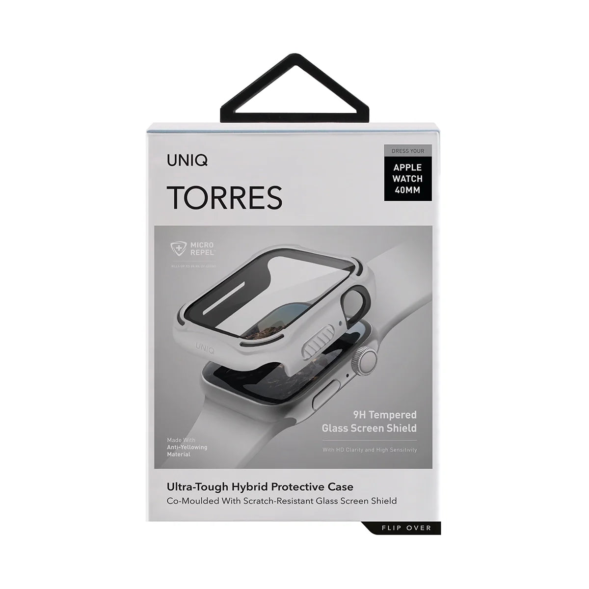 TORRES Funda para Apple Watch 40 mm con protector de pantalla cristal templado