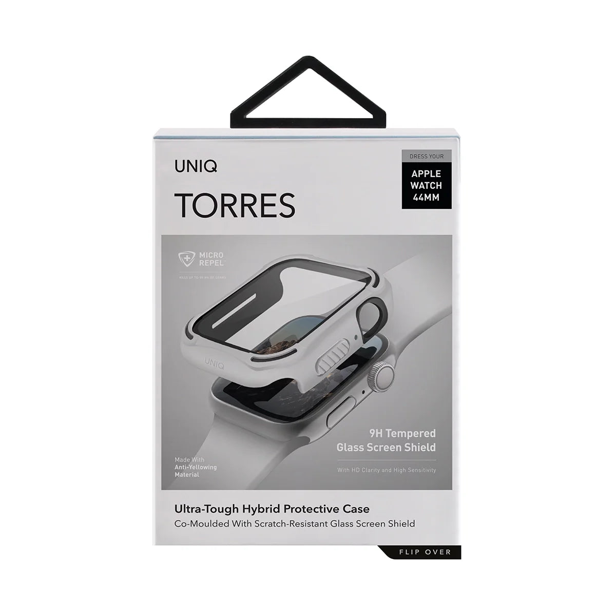 TORRES Funda para Apple Watch 44 mm con protector de pantalla cristal templado