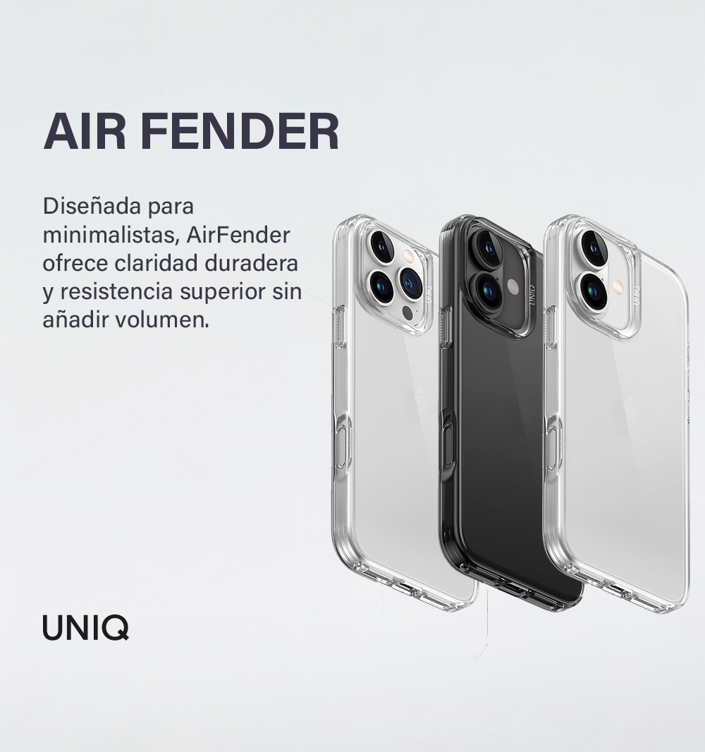 AIR FENDER Funda para iPhone 14 Plus transparente
