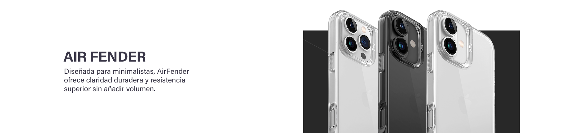 AIR FENDER Funda para iPhone 14 Plus transparente