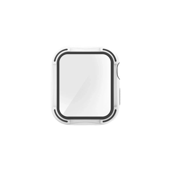 Funda híbrida con protector de pantalla de cristal templado color Blanco para Apple Watch 40 mm