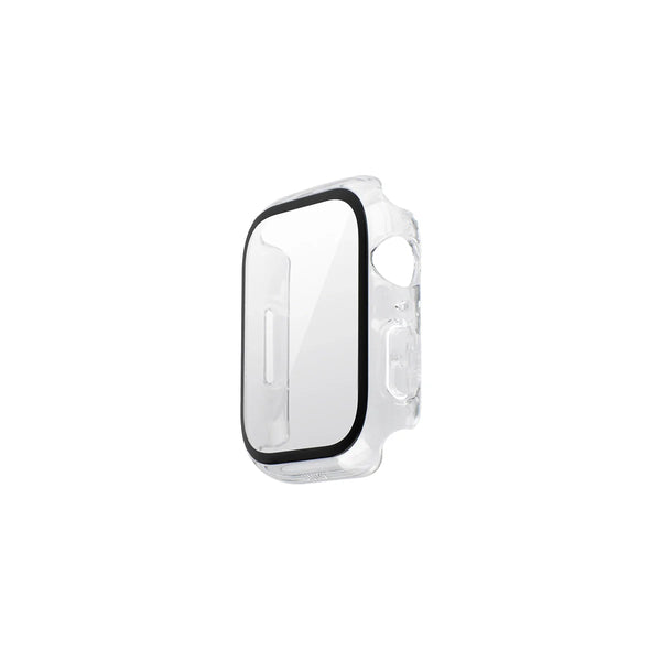 Funda con protector de pantalla de cristal templado color Transparente para Apple Watch 41 mm