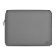 Funda impermeable fabricada en neopreno suave color Gris para MacBook hasta 16"