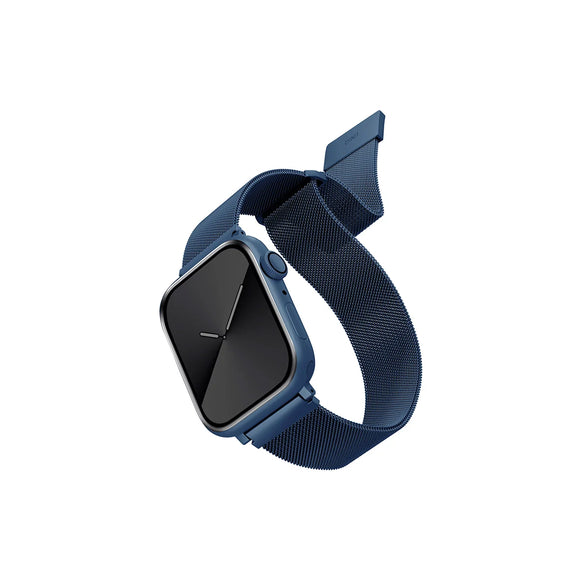 Correa metálica con corte milanés color Azul Cobalto para Apple Watch 45 | 44 | 42 mm