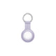 Funda Llavero fabricada con silicón premium color Lavanda para AirTag 1ª generación