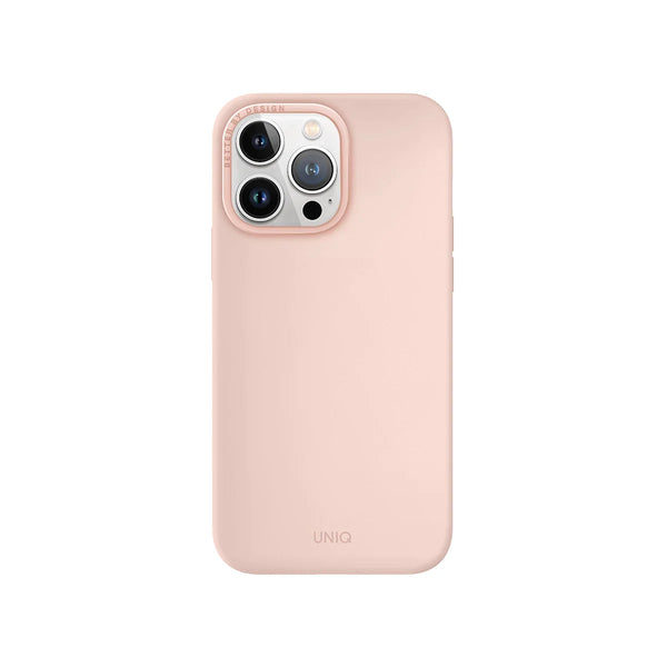 Funda híbrida de silicón premium color Rosa para iPhone 14 Pro Max