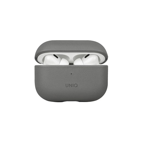 Funda bicolor fabricada en piel sintética con correa incluida color Gris Oscuro | Negro para AirPods Pro 2ª generación