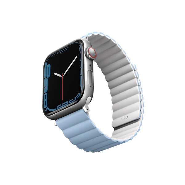 Correa magnética bicolor reversible color Blanco | Azul para Apple Watch 41 | 40 | 38 mm