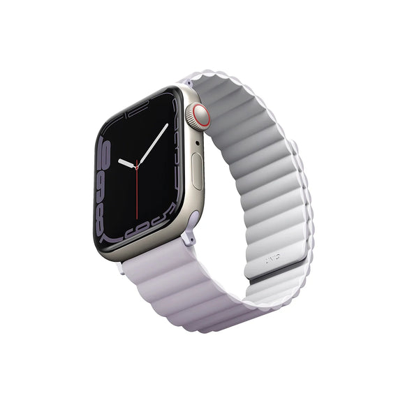 Correa magnética bicolor reversible color Lila | Blanco para Apple Watch 41 | 40 | 38 mm