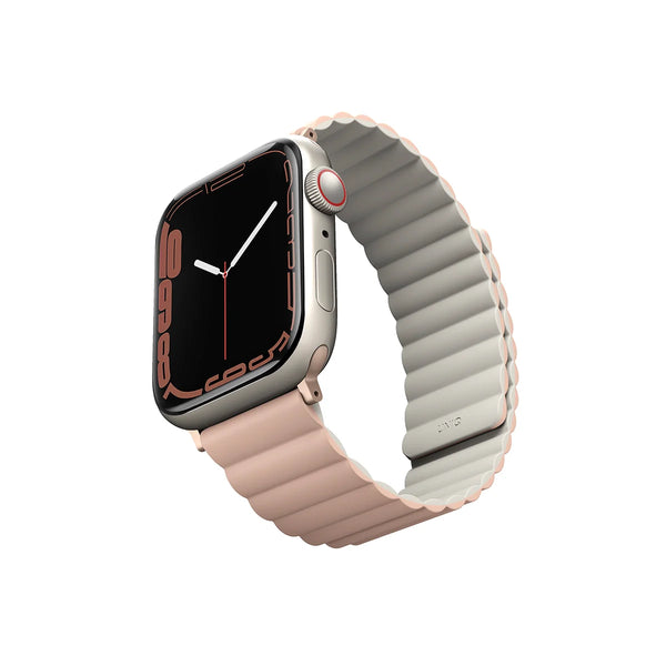 Correa magnética bicolor reversible color Rosa | Beige para Apple Watch 41 | 40 | 38 mm