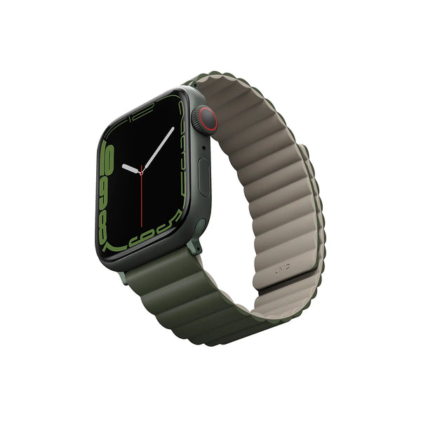 Correa magnética bicolor reversible color Verde | Taupe para Apple Watch 41 | 40 | 38 mm