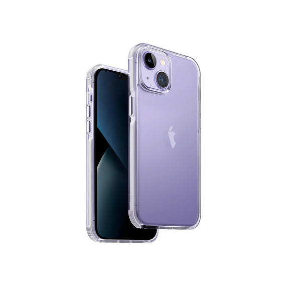 Funda híbrida con bumper anti impacto color Lavanda para iPhone 14