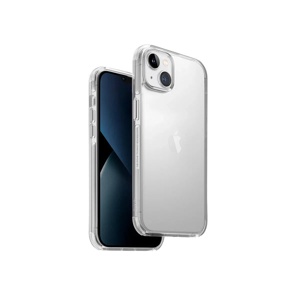 Funda híbrida con bumper anti impacto color Transparente para iPhone 14 Plus