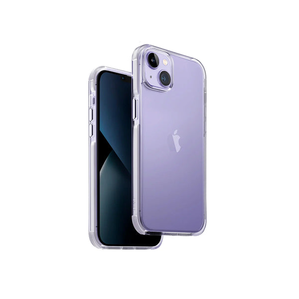 Funda híbrida con bumper anti impacto color Lavanda para iPhone 14 Plus