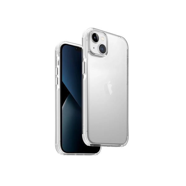 Funda híbrida con bumper anti impacto color Blanco para iPhone 14 Plus