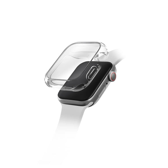 Funda híbrida transparente con protector de pantalla color Transparente para Apple Watch 41 mm