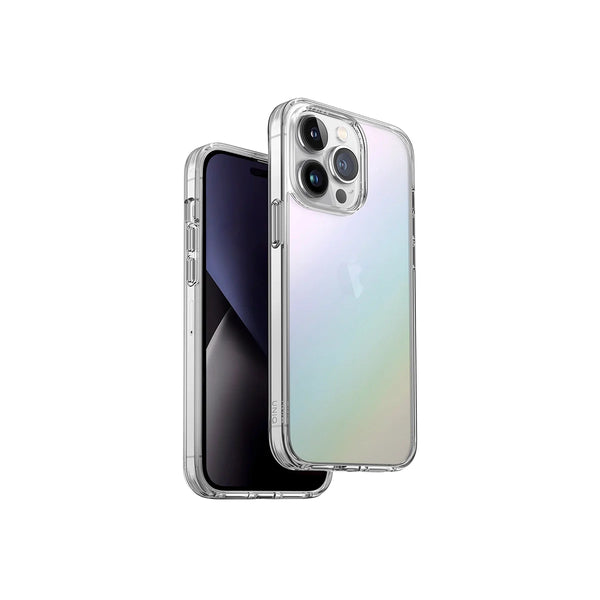 Funda híbrida con protección rígida 3H color Tornasol para iPhone 14 Pro