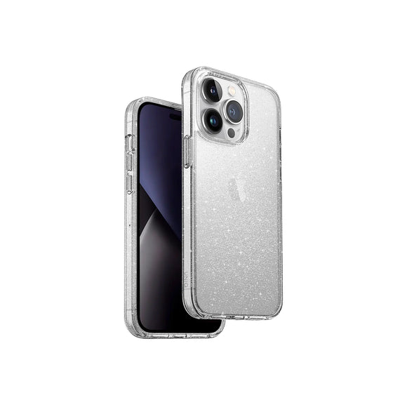 Funda híbrida con protección rígida 3H color Transparente Brillante para iPhone 14 Pro