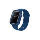 Funda con protector de pantalla de cristal templado color Azul para Apple Watch 45 mm