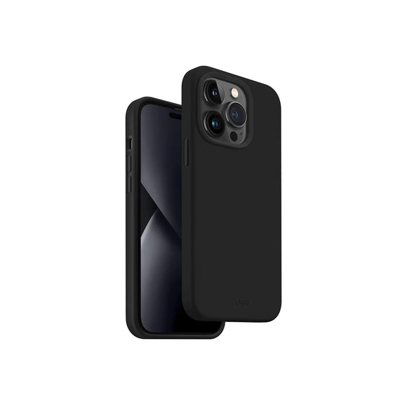 Funda híbrida de silicón premium color Negro para iPhone 14 Pro