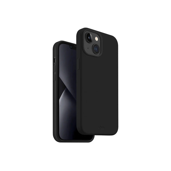 Funda híbrida de silicón premium color Negro para iPhone 14