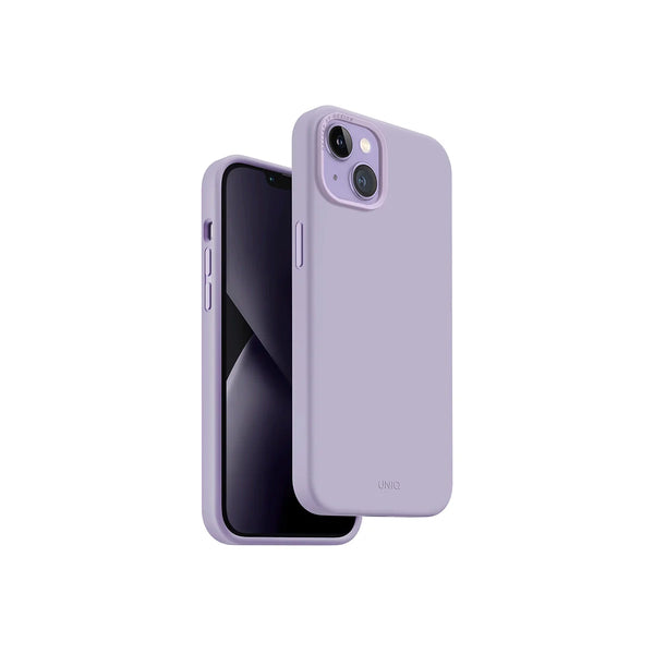 Funda híbrida de silicón premium color Lavanda para iPhone 14 Plus