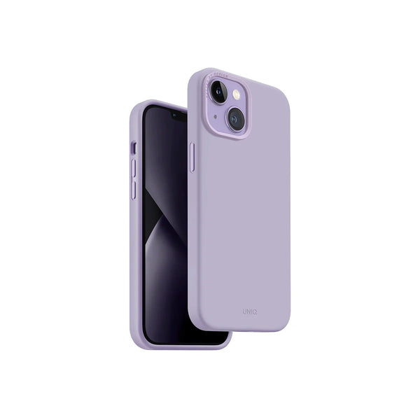 Funda híbrida de silicón premium color Lavanda para iPhone 14