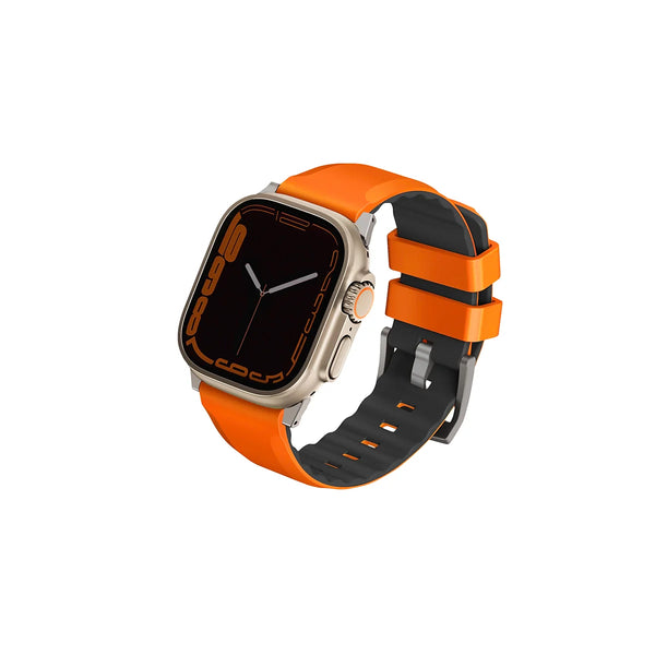 Correa con acabado suave de silicón premium color Naranja para Apple Watch | Ultra 49 | 45 | 44 | 42 mm