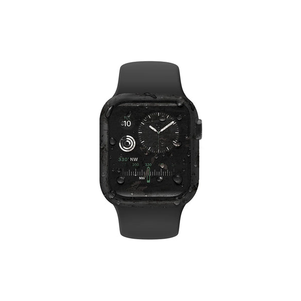 Funda sumergible con protector de pantalla de cristal templado color Negro para Apple Watch 40 mm