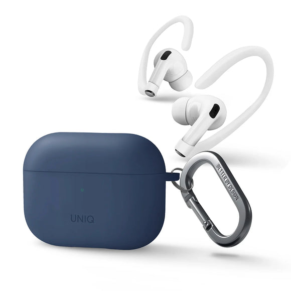 Funda híbrida reforzada con aluminio color Azul para AirPods Pro 2ª generación