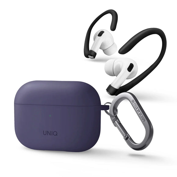 Funda híbrida reforzada con aluminio color Morado para AirPods Pro 2ª generación