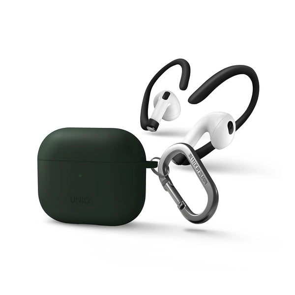 Funda híbrida reforzada con aluminio color Verde para AirPods 3ª generación