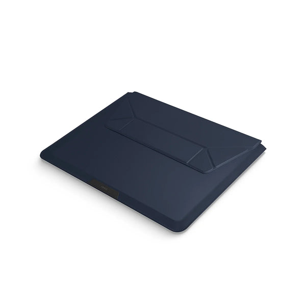 Funda corte de sobre fabricado en piel sintética color Azul Marino para MacBook hasta 14"