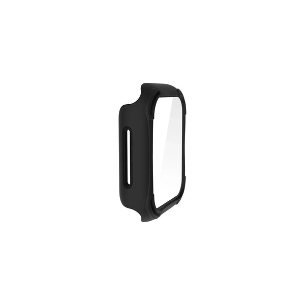 Funda híbrida con protector de pantalla de cristal templado color Negro para Apple Watch 40 mm