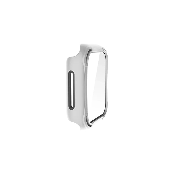 Funda híbrida con protector de pantalla de cristal templado color Blanco para Apple Watch 40 mm