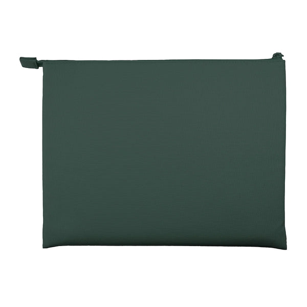 Funda corte cuadrado de material textil color Verde Bosque para MacBook hasta 14"