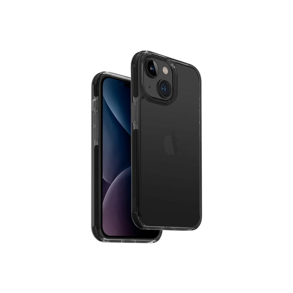 Funda híbrida con bumper anti impacto color Negro para iPhone 15