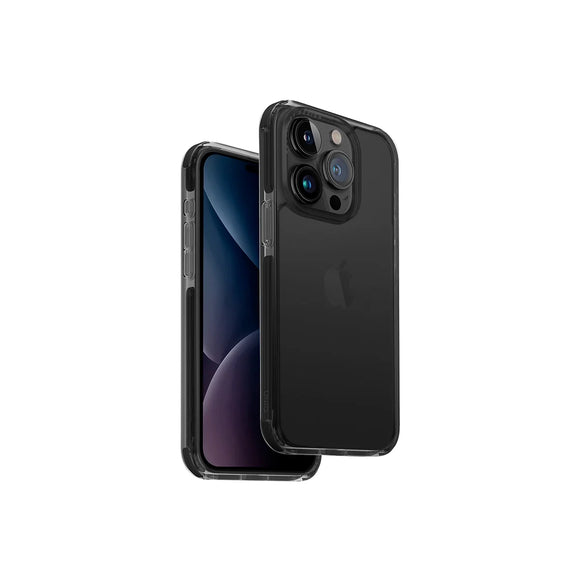 Funda híbrida con bumper anti impacto color Negro para iPhone 15 Pro