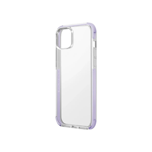 Funda híbrida con bumper anti impacto color Lavanda para iPhone 14 Plus