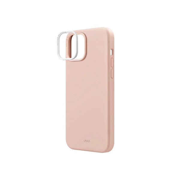 Funda híbrida de silicón premium color Rosa para iPhone 14