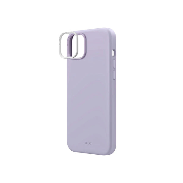 Funda híbrida de silicón premium color Lavanda para iPhone 14 Plus