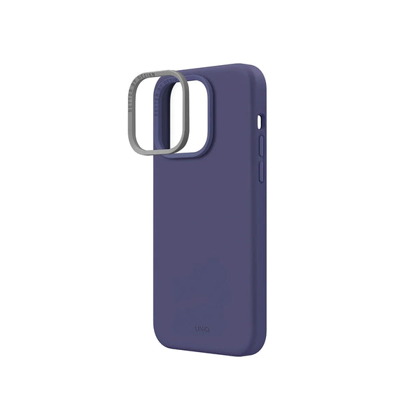 Funda híbrida de silicón premium color Morado para iPhone 14 Pro