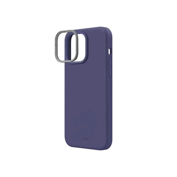 Funda híbrida de silicón premium color Morado para iPhone 14 Pro Max