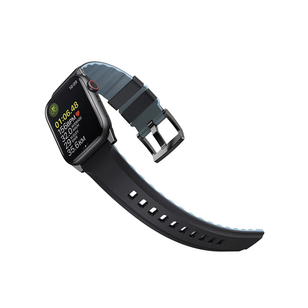 Correa con acabado suave de silicón premium color Negro para Apple Watch 41 | 40 | 38 mm