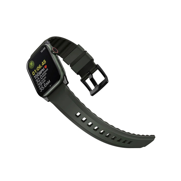 Correa con acabado suave de silicón premium color Verde para Apple Watch | Ultra 49 | 45 | 44 | 42 mm