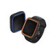 Funda con biseles intercambiables color Naranja | Azul para Apple Watch 45 | 44 | 42 mm