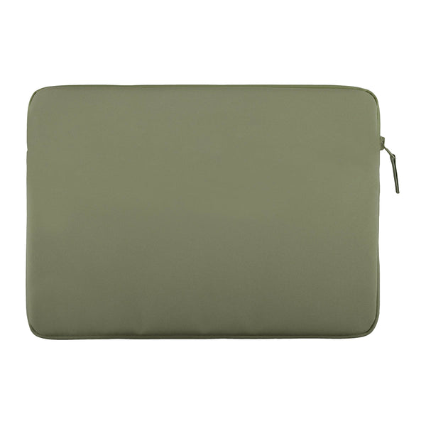 Funda fabricada en PET reciclado color Verde Laurel para MacBook hasta 14"